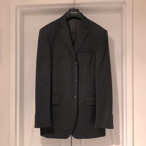 Dolce & Gabbana Men’s suit dark grey/black size 50, 100% wool, 3 button jacket.
